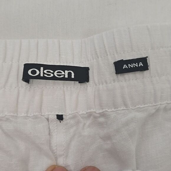 Olsen Europe Anna wide leg linen pants XL - Picture 3 of 10